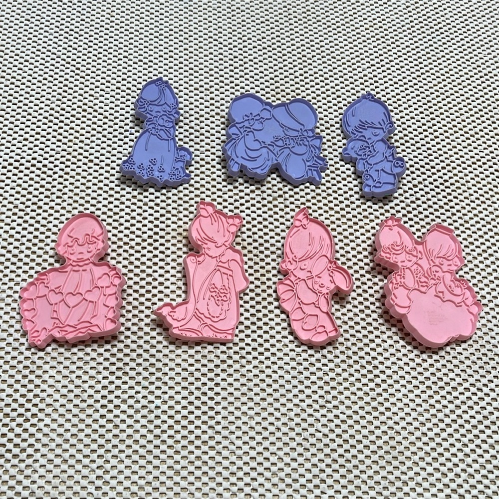 Vintage Precious Moments Cookie Cutters - Set of 7